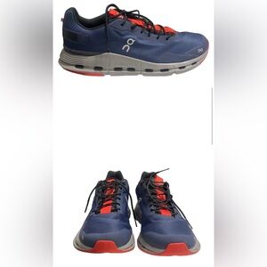 On Running Cloudnova Form Running Sneakers Denim Red Men's Size 12